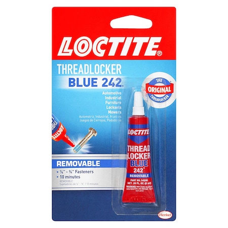 Loctite 0.20 Oz Threadlocker Blue 242 209728
